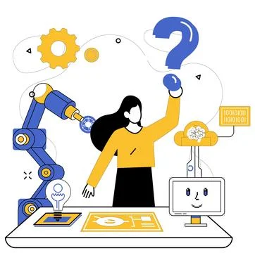 Innovation strategy. Progress in intelligent occupation is golden path lead.. Stock Illustration