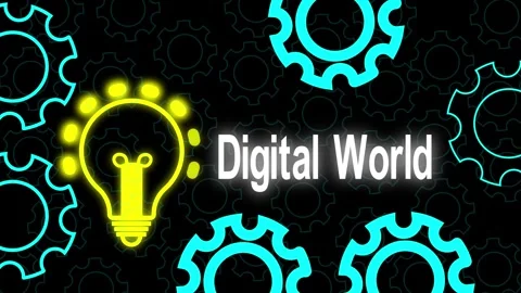 Innovation symbolized by a glowing lightbulb among interconnected gears Stock Footage 337367841
