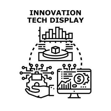 Innovation tech display developing future business solutions Ilustración de archivo