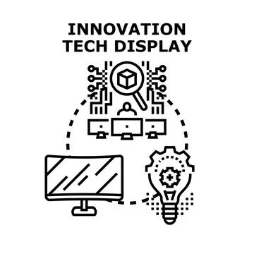 Innovation technology display developing digital solutions concepts Stock-Illustration
