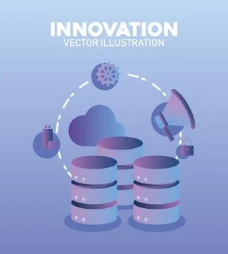 Innovation technology image イラスト素材