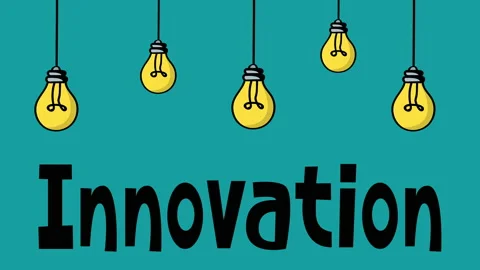 Innovation text concept animation. Video stock 229161441