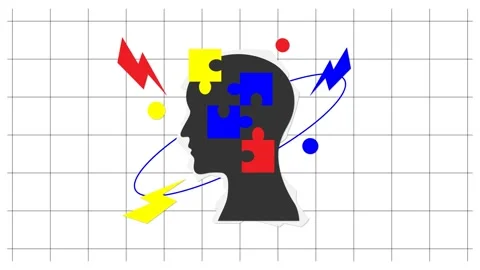 Innovation thinking concept on white paper grid animation 스톡 동영상 345512385