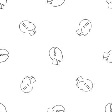 Innovation thinking pattern seamless vector Illustrazione stock