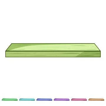 Innovation wood platform cartoon vector graphic Stock Illustration