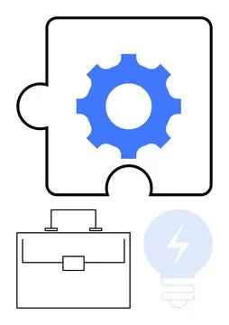 Innovation, workflow improvement, creative thinking, productivity, business s イラスト素材