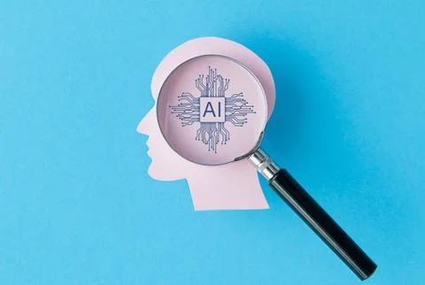 Innovations in the field of artificial intelligence. Adoption and operation.. Stock Photos
