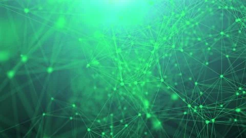 An innovative 3d rendering of a universe with a grid of various geometric tri 스톡 일러스트