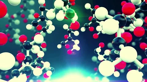Innovative 4K Molecular Network | Science, Medicine, and Technology Stock-Footage 300767309