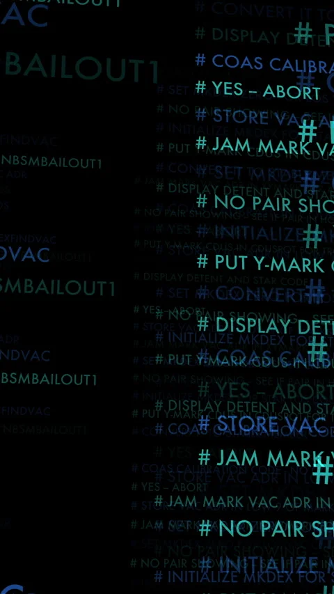 An Innovative Abstract Digital Matrix Code Incorporating Commands Alongside Stock Footage 287516431