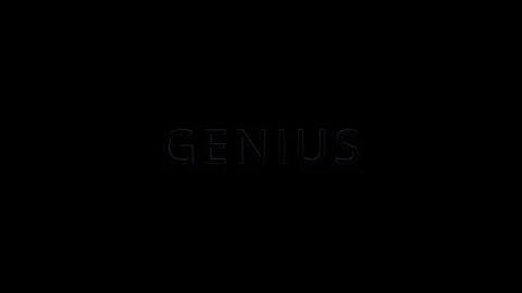 Innovative ai technology concept graphic text genius in digital environment Stock Footage 319527891