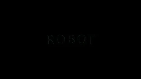 Innovative ai technology concept graphic text robots in action digital space Stock Footage 319530092