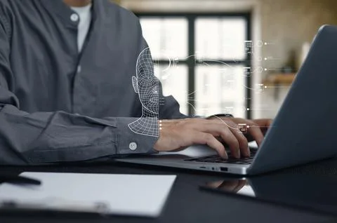 Innovative AI Technology for Enhanced Analysis and Program Creation Stock Photos