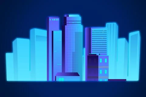 Innovative architecture and engineering. VIrtual building construction projec Ilustración de archivo