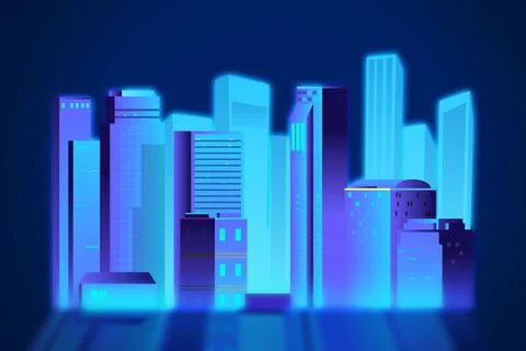 Innovative architecture and engineering. VIrtual building construction projec Fotos de archivo