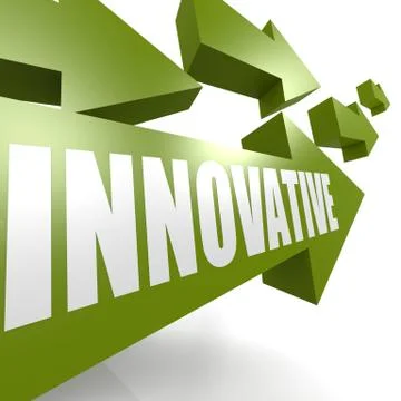 Innovative arrow green Stock-Illustration