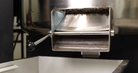 Innovative coffee roaster. The coffee is roasted using high technology in a Stock Footage 239057790