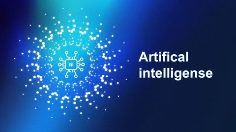 Innovative concept design illustrating artificial intelligence with a イラスト素材