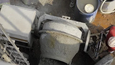 Innovative Construction  Discovering the Hidden Potential of Cement Mixing Stock Footage 327540286