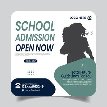 Innovative Creative Kids School Post Design Templates Stock Illustration