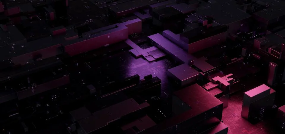 Innovative Data Cubes Or Blocks Minimal Red Brown Colors Display Background S Stockillustratie