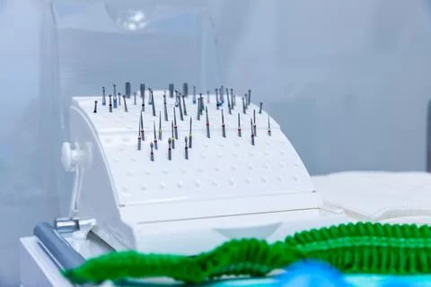 Innovative Dental Tool Setup with Precision Instruments for Professional Oral Stock Photos