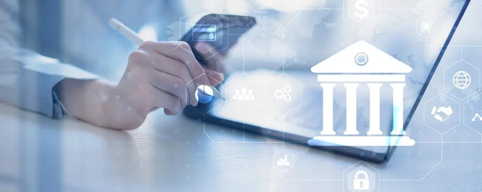Innovative Digital Banking Solutions for Efficient Financial Management. Stock-Fotos