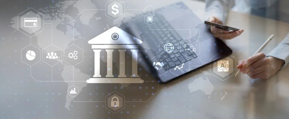 Innovative Digital Banking Solutions for Efficient Financial Management. Stock Photos