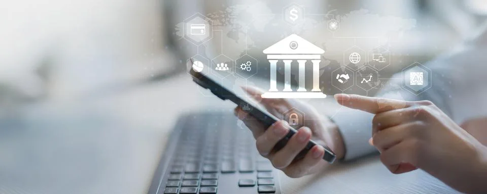 Innovative Digital Banking Solutions for Efficient Financial Management. Stock Photos