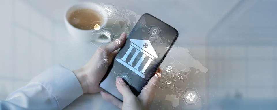 Innovative Digital Banking Solutions for Efficient Financial Management. Stock Photos