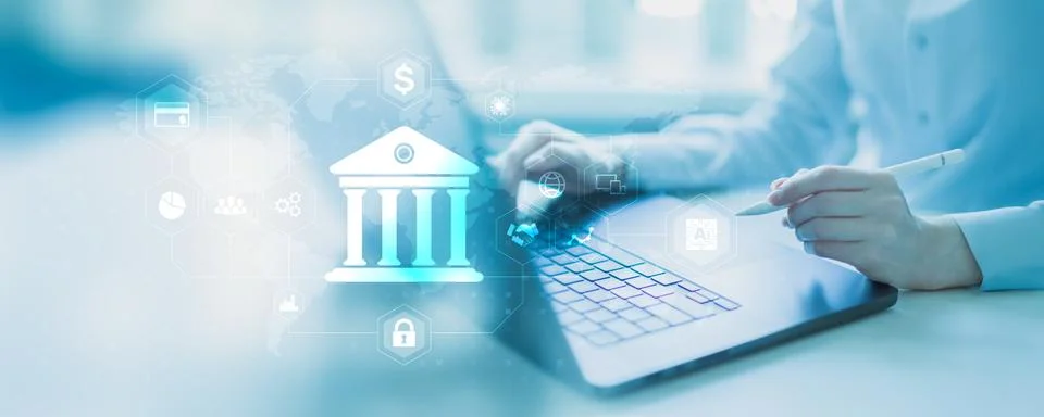 Innovative Digital Banking Solutions for Efficient Financial Management. Stock Photos