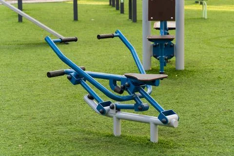 This innovative exercise machine invites gym enthusiasts to engage in a ful.. Stock Photos