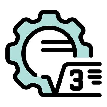 Innovative gear and chat interface design concept 스톡 일러스트