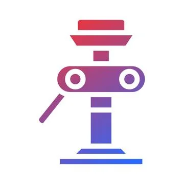 Innovative gradient robot arm design concept Illustrazione stock