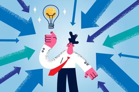 Innovative ideas and creativity concept Stock Illustration