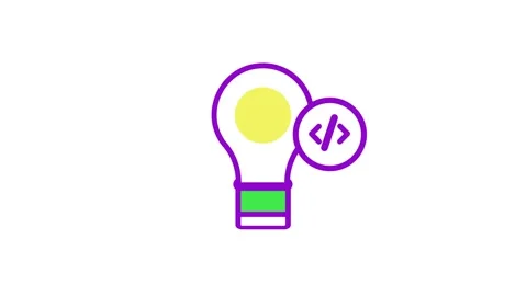 Innovative ideas or creative concept animation isolated on white background Vidéo 332597383
