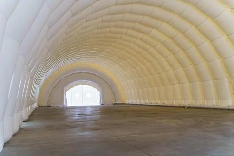 Innovative inflatable structure showcases modern design and functionality 写真素材