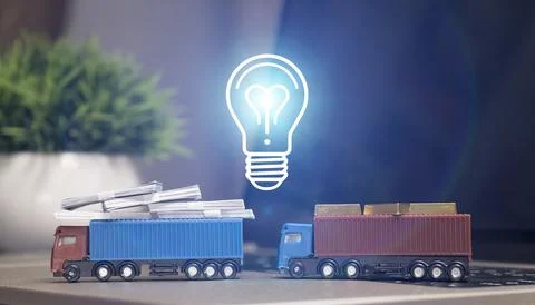 Innovative Logistics: Illuminating the Path to Efficient Transport and Trad.. Stock Photos