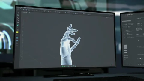 Innovative manufacturing software used for creation of prosthetic limbs Vídeos de archivo 235651141