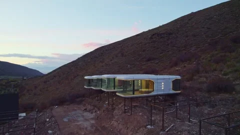 Innovative Modular Eco Friendly Capsule Homes. Video stock 318521762