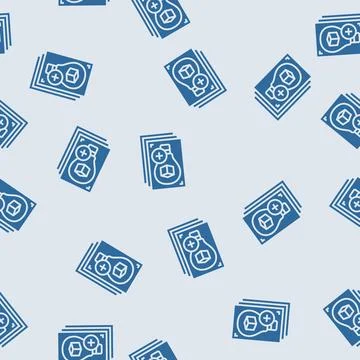 Innovative product concept research development glyph seamless pattern Stock Illustration