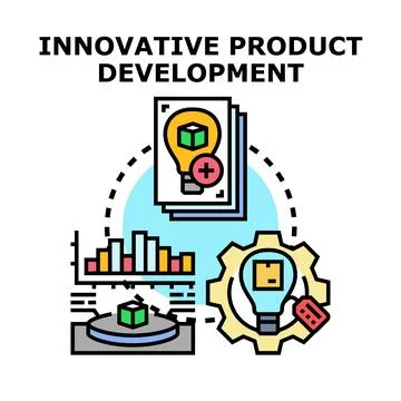 Innovative product development strategy and creative process イラスト素材