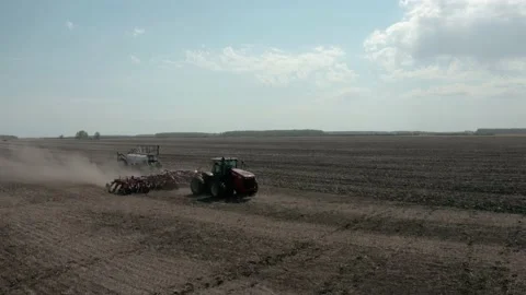An innovative seed drill at work Stock Footage 151496223