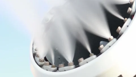 Innovative snowmaking technology creates sustainable winter landscapes in 4K Stock-Footage 301873908