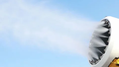 Innovative snowmaking technology creates sustainable winter wonderland Stock-Footage 301875013