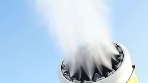Innovative snowmaking technology creates winter wonderland in stunning 4K Stock-Footage 301874351
