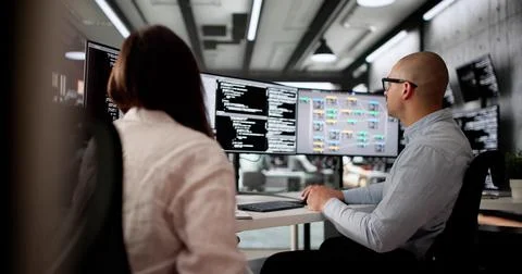 Innovative Software Engineer Leading Team With Agile Development Approach Stock Photos