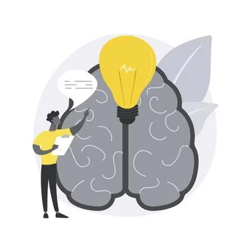 Innovative solution abstract concept vector illustration. Stock Illustration