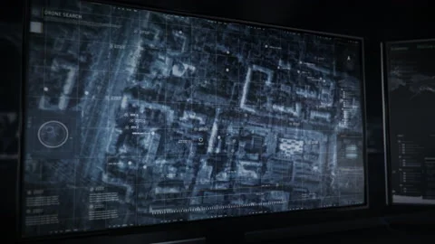 Innovative Spy Satellite Network UI Soft... | Stock Video | Pond5