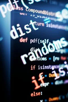 Innovative startup project. Website programming code . 스톡 사진